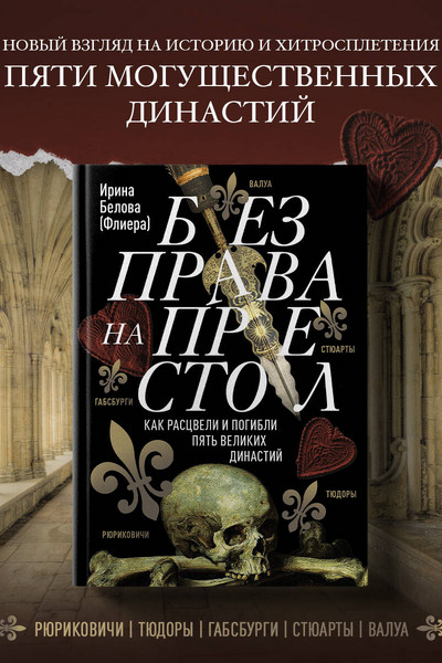 Без права на престол. Как расцвели и погибли пять великих династий. Рюриковичи, Габсбурги, Валуа, Стюарты, Тюдоры